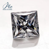 4.5x4.5MM GRAY VVS1 Princess Cut Moissanite Gemstone