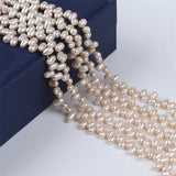 4.5-5mm Rice Freshwater Pearl Strand, Top Hole, Jewelry Making