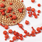 Red Cinnabar Beads Round Natural Stone Spacer Beads for Jewelry Making