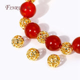 4/5/6/8MM Brass Spacer Beads 18K Plated Jewelry Accessories