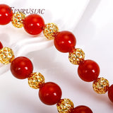 4/5/6/8MM Brass Spacer Beads 18K Plated Jewelry Accessories