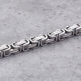 4/5/6/8mm Stainless Steel Chain Bracelet For Men