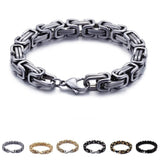 4/5/6/8mm Stainless Steel Chain Bracelet For Men