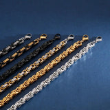 Royal Box Chain Necklace For Men Stainless Steel Long Necklace