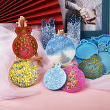 5PCS Christmas Ball Pendant Mould Epoxy Silicone DIY Jewelry Decorations