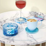 DIY Crystal Epoxy Resin Coaster Silicone Mold Set