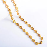 Stainless Steel Coffee Beaded Nose Chain Necklace Silver/Gold