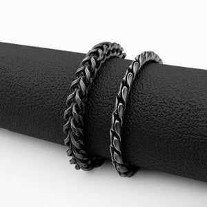 Stainless Steel Cuban Link Chain Bracelet Retro Men Bracelet Friends
