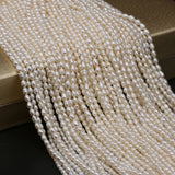 4/5mm AA+ Natural Freshwater Pearl Beads Rice Shape for Jewelry Making