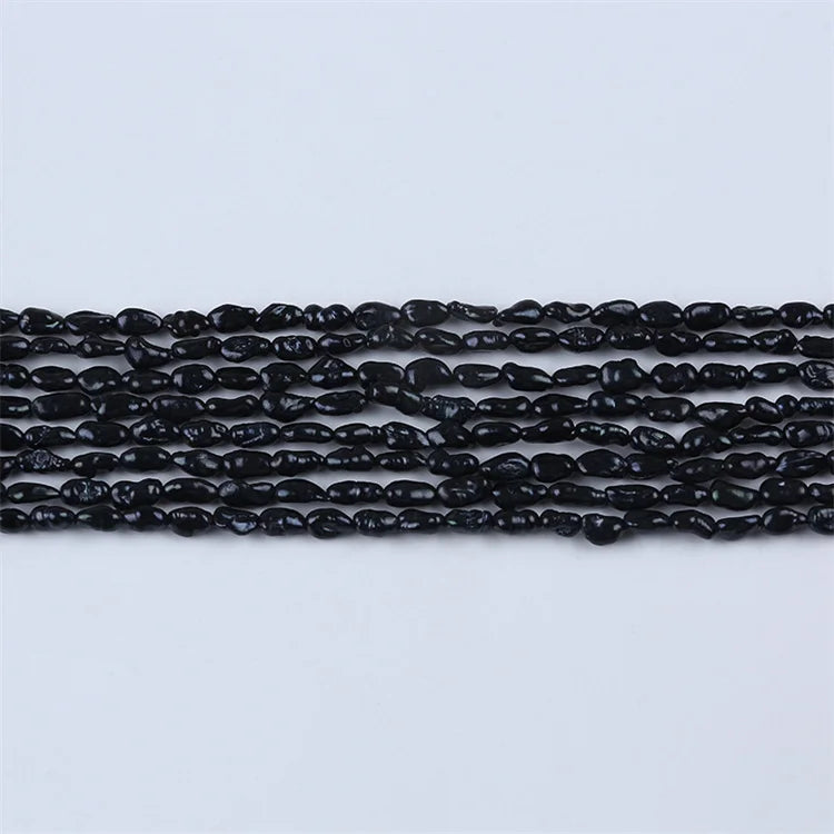 4-5mm Keshi Freshwater Pearl Strand Straight Hole for Jewelry Making