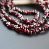 Red Natural Garnet Chip Beads for Jewelry Making