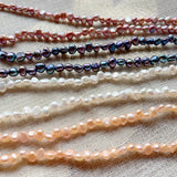 Small Baroque Pearl Choker Necklace for Women 37cm