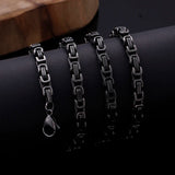 4/5mm Titanium Stainless Steel Long Chain Necklace For Men Punk Chains