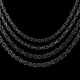 4/5mm Titanium Stainless Steel Long Chain Necklace For Men Punk Chains
