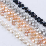 4-5mm Wheat Shape Rice Pearl Strand, Nice Choker Necklace