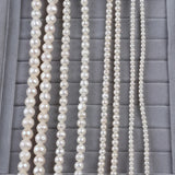 4-5mm Freshwater Pearl Bead Carved Pearl Necklace