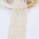 4-5mm Freshwater Rice Drop Pearl Strands