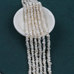 4-5mm Keshi Pearl DIY Bead String Natural 112pcs