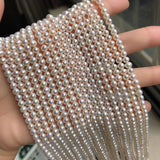 5mm Round Freshwater Pearl Strand for Jewelry Making
