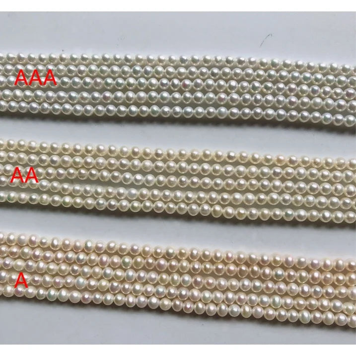 5mm Round Freshwater Pearl Strand for Jewelry Making