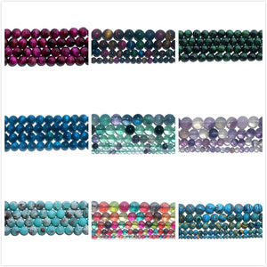 Natural Stone Beads Agates Jades Tiger Eye Beads Jewelry