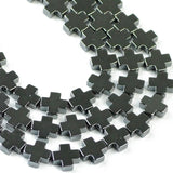 Hematite Jesus Cross Stone Beads for DIY Jewelry Making