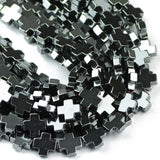 Hematite Jesus Cross Stone Beads for DIY Jewelry Making