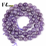 Amethysts Purple Crystal Round Beads 4-12mm for Jewelry Making