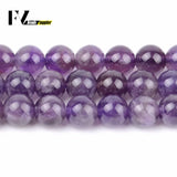 Amethysts Purple Crystal Round Beads 4-12mm for Jewelry Making