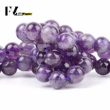Amethysts Purple Crystal Round Beads 4-12mm for Jewelry Making