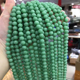 Dark Green Angelite Stone Beads Round Loose Gem Stone Beads