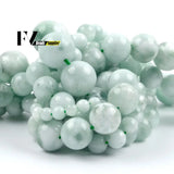 Green Angelite Beads Round Spacer Stone Beads 15"