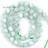 Green Angelite Stone Beads Spacer for Jewelry Making DIY
