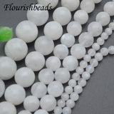 Natural Rainbow Moonstone Smooth Round Beads 2 strand/lot