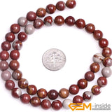 Dark Red Noreena Jaspers Beads 15 Inch Strand