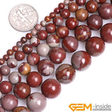 Dark Red Noreena Jaspers Beads 15 Inch Strand