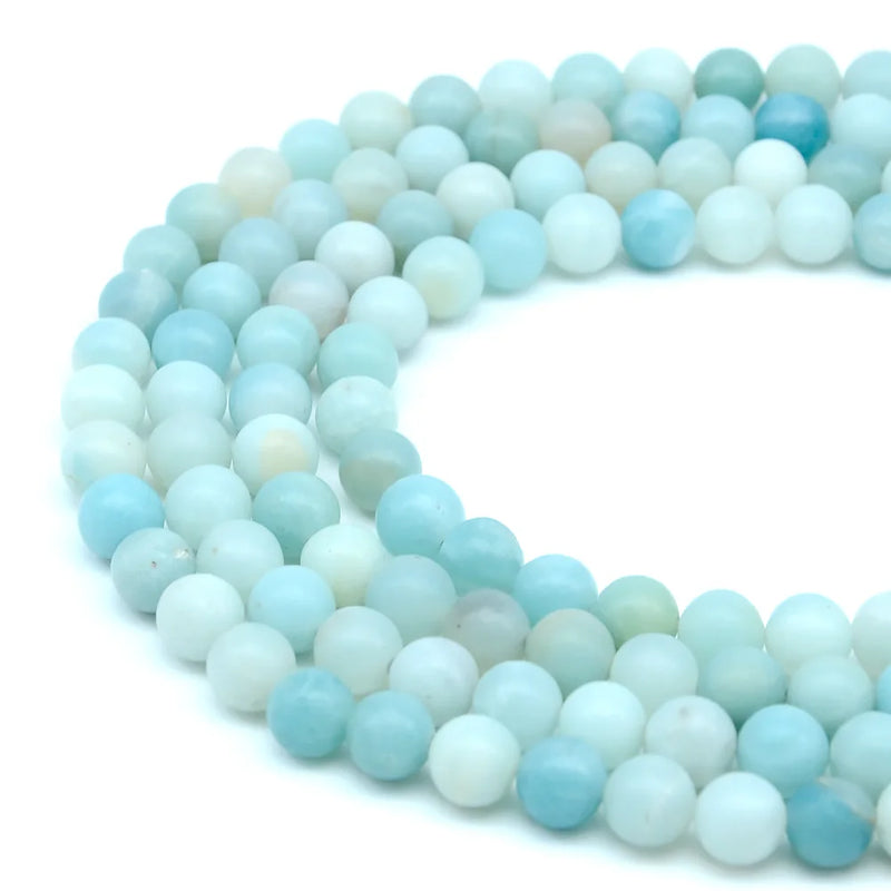 Natural Amazonite Stone Beads for Jewelry Making DIY 15''