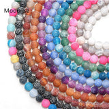 4-12mm Frosted Weathered Agate Natural Stone Beads Round Loose Beads
