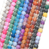 4-12mm Frosted Weathered Agate Natural Stone Beads Round Loose Beads