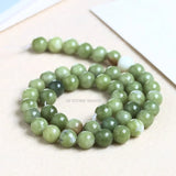 4-12mm Natural Southern Jade Stone Beads Round 15' DIY Bracelet Accessories