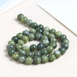 4-12mm Natural Southern Jade Stone Beads Round 15' DIY Bracelet Accessories