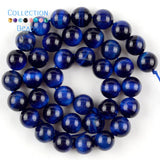 Natural Yellow Tiger Eye Stone Round Beads for Jewelry Making