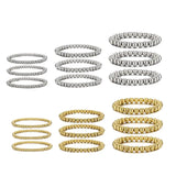 Stainless Steel Bead Bracelet for Women Men