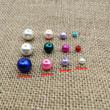 Glass Pearl Beads Round Ball Bead 85-210pcs For DIY Jewelry Making