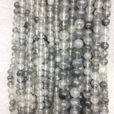4/6/8/10MM Natural Stone Quartz Angola Cloud Crystal Bead