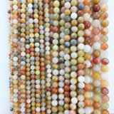 4/6/8/10MM Silk Jade Spacer Gemstone Beads for Jewelry Making DIY