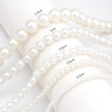 4/6/8/10mm Beads Pearls Necklace for Men Classic Pearls Necklace Choker