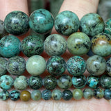 4/6/8/10mm African Turquoise Round Beads for Jewelry Making