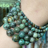 4/6/8/10mm African Turquoise Round Beads for Jewelry Making