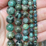 4/6/8/10mm African Turquoise Round Beads for Jewelry Making